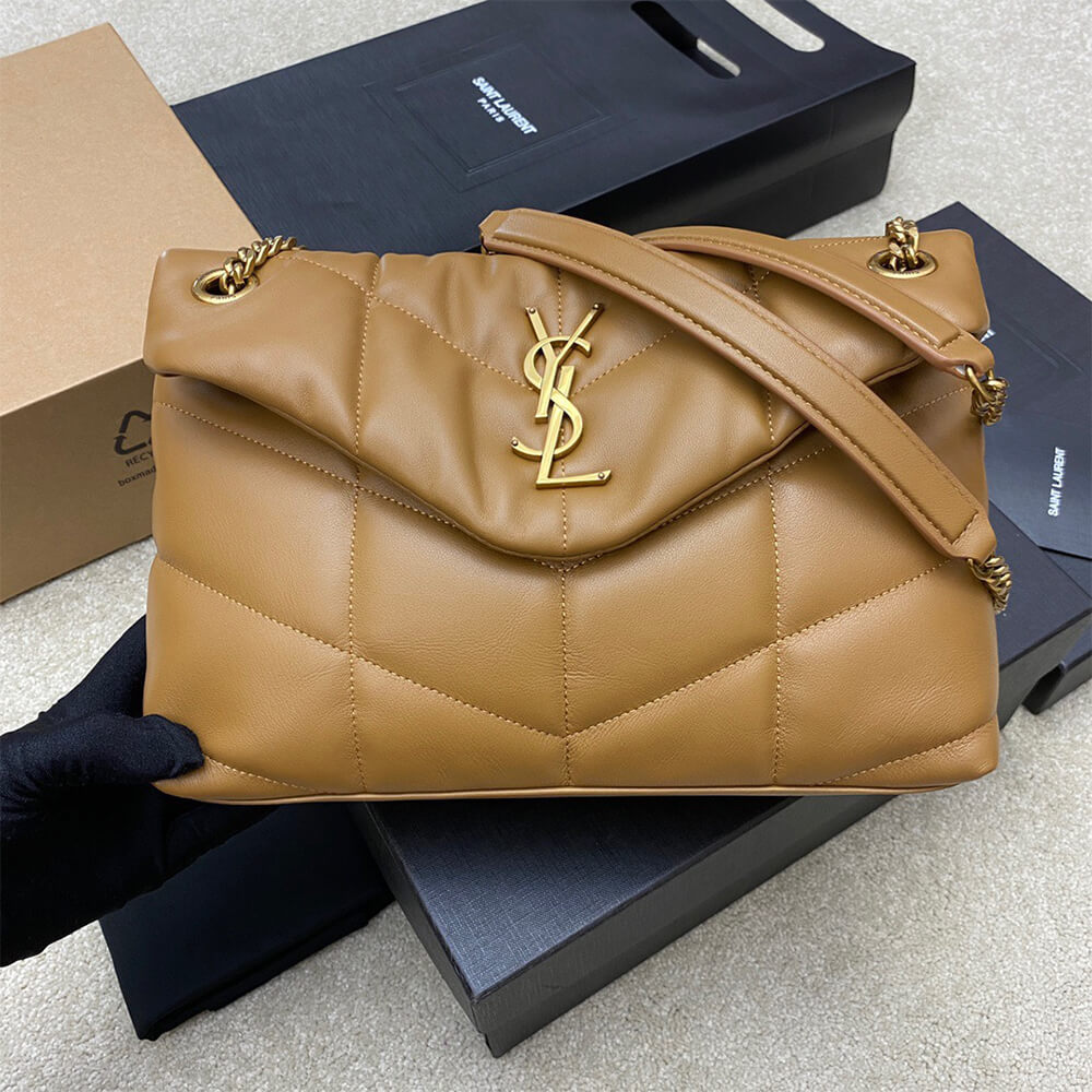 SMALL PUFFER IN CRINKLED LEATHER(High-end Grade)