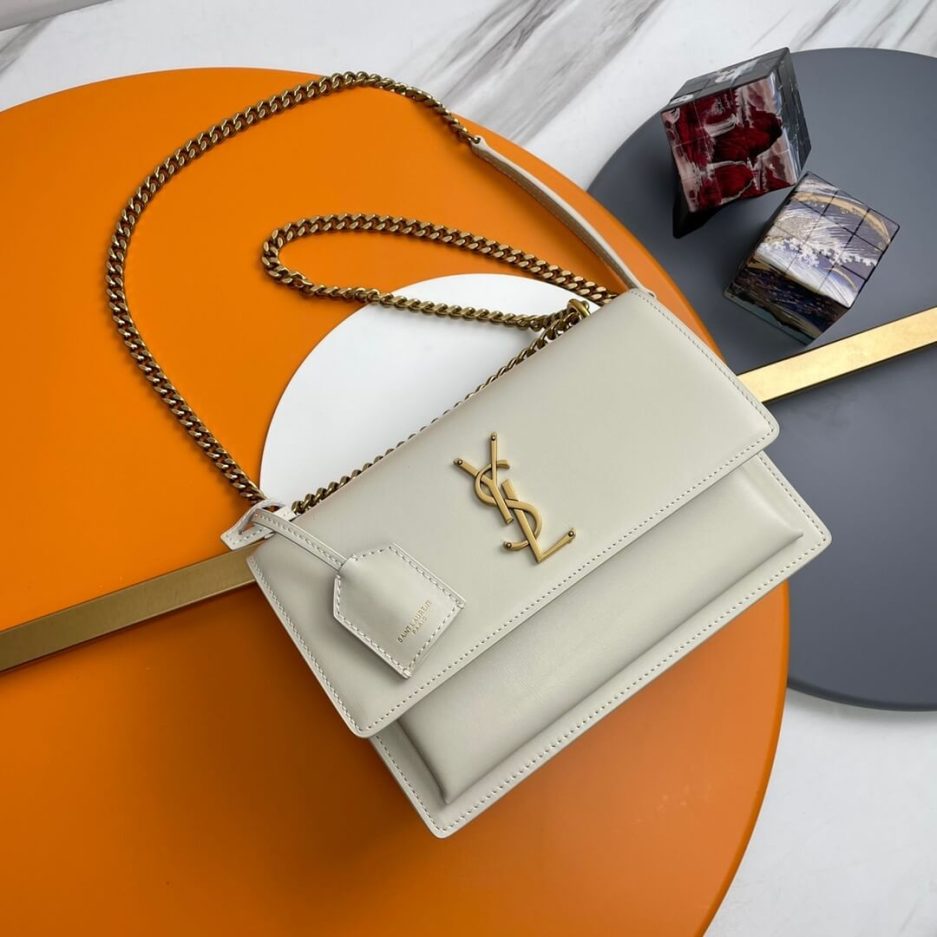 YSL sunset medium leather shoulder bag