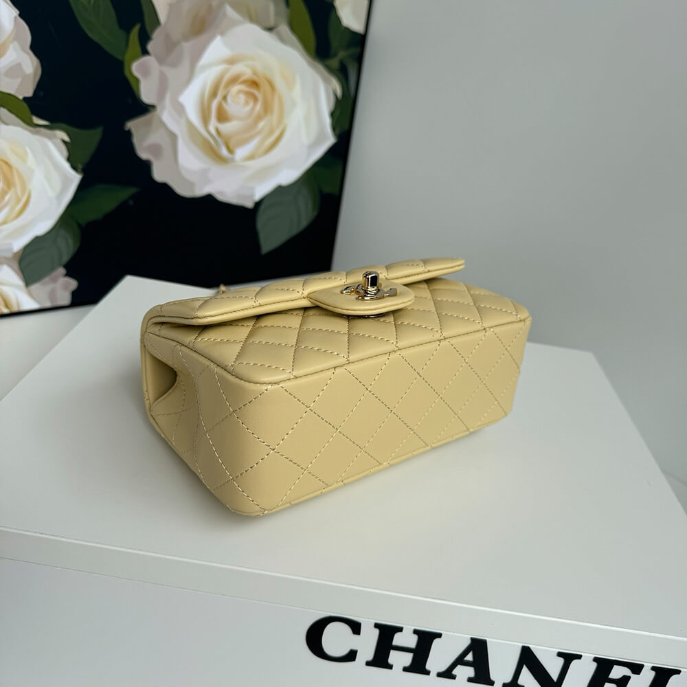 Ch*el mini classic handbag with top handle